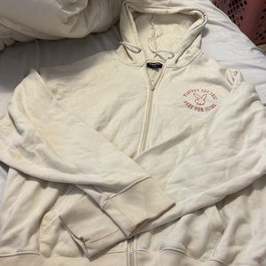 playboy zip up hoodie small
